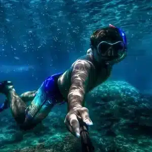 salalah snorkeling adventure in clear blue waters