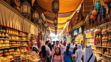 Chinese Village Mall Salalah front entrance with lanterns