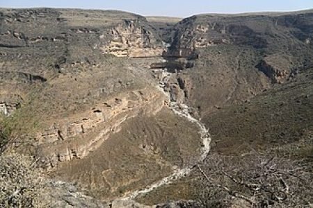 salalah nature & adventure scenery with waterfalls and mountains