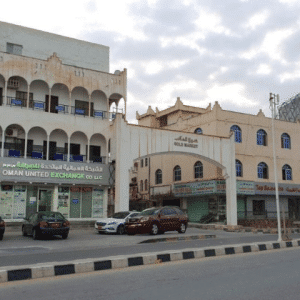 Gold Souk Salalah storefronts displaying gold jewelry
