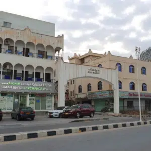 Gold Souk Salalah storefronts displaying gold jewelry