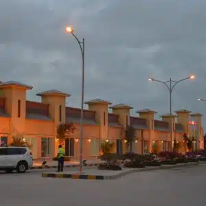 Hala Bazar Salalah with open-air market shops and coffee corners